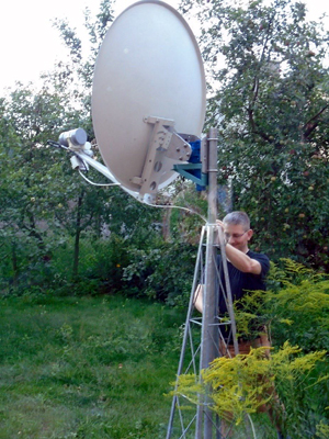 Odbiór HAM TV z pokładu ISS Odbiór HAM TV z pokładu ISS